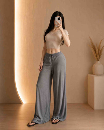 Women's High Waist Wide Leg Lounge Pants