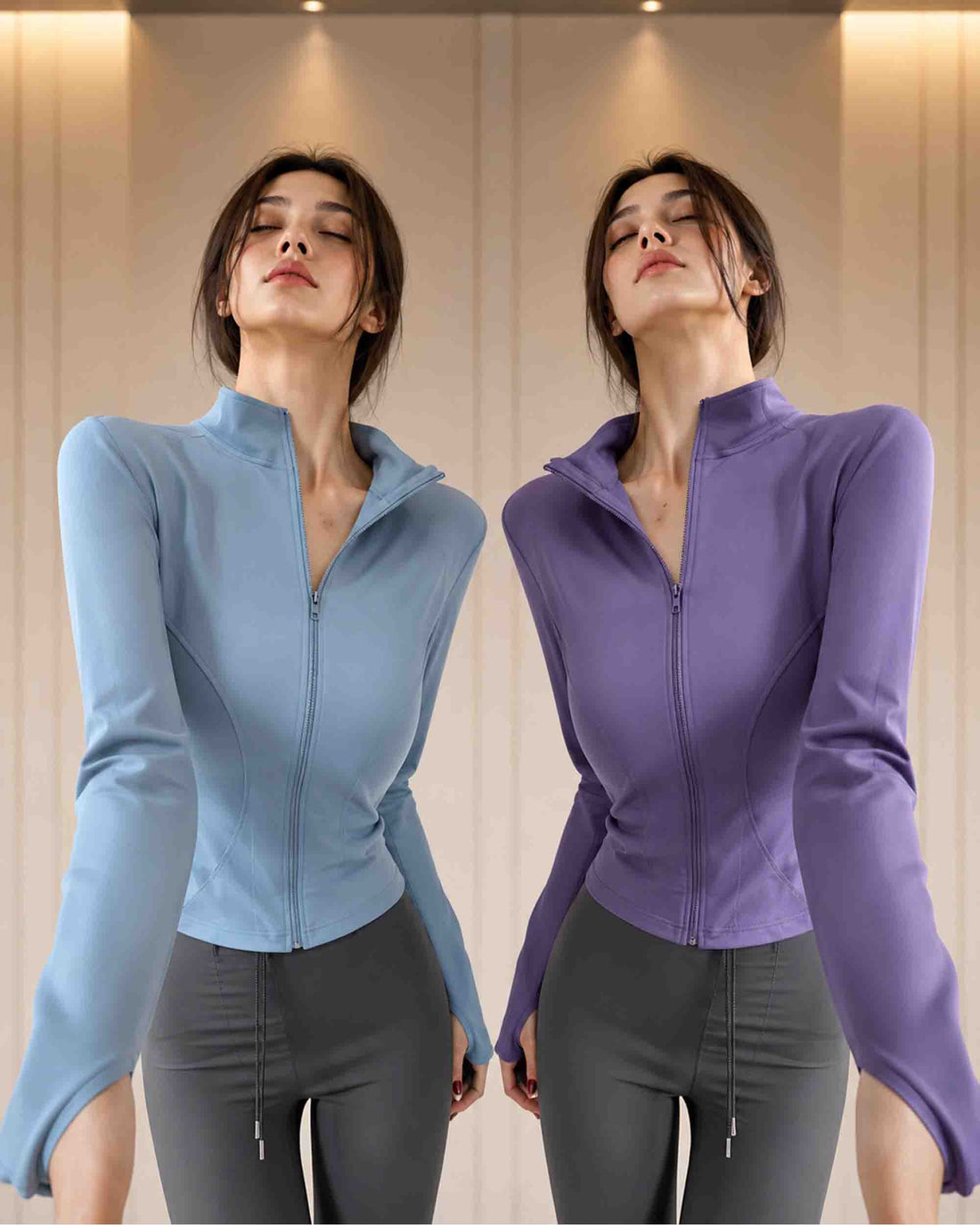 Women's Slim Fit Zip-Up Active Jacket