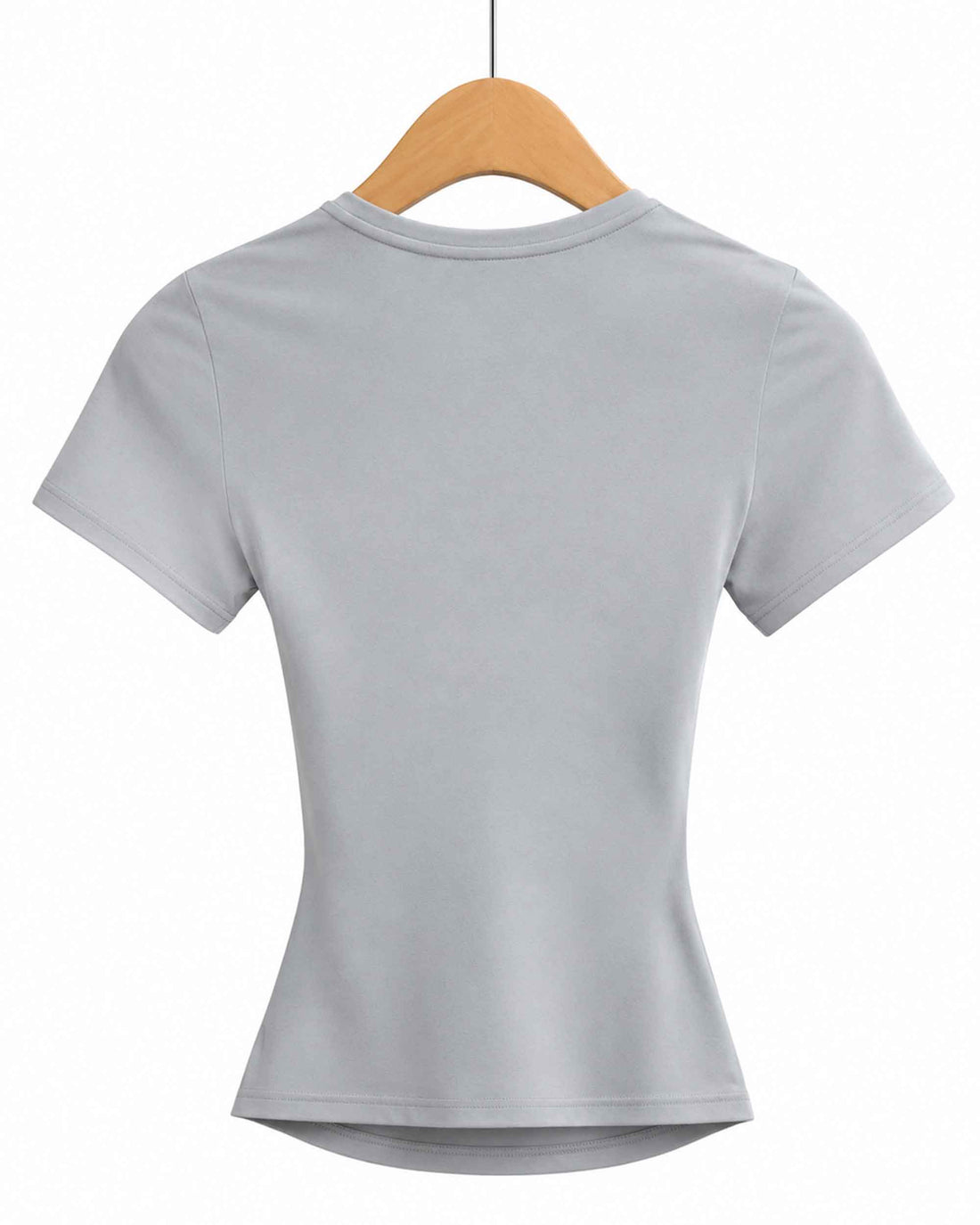 Women's Square Neck Basic Slim Fit T-Shirt